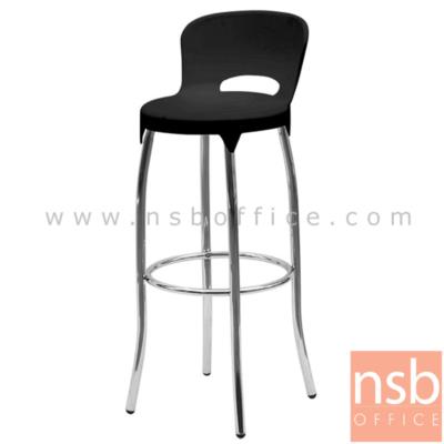 เก้าอี้บาร์สูงพลาสติก(PP) รุ่น PP9278 ขนาด 39W cm. ขาเหล็กชุบโครเมี่ยม(ยกเลิก)