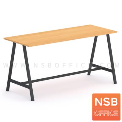 เคาน์เตอร์บาร์สูงหน้าตรง รุ่น Bar-A ขนาด 150W, 180W, 200W cm.  ขาเหล็ก 3 x 6 cm พ่นสี