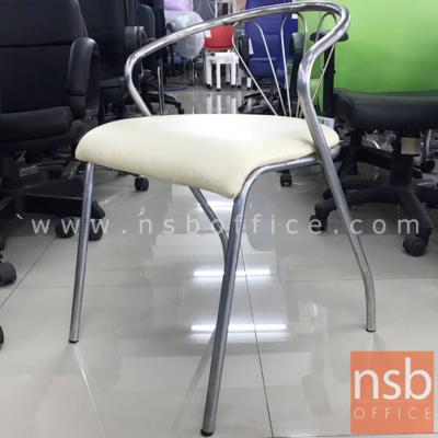 เก้าอี้โมเดิร์นหนังเทียม รุ่น NSB-CHAIR21 ขนาด 46W*68H cm. โครงเหล็กชุบโครเมี่ยม (STOCK-1 ตัว)