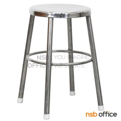 เก้าอี้บาร์สตูลที่นั่งกลม รุ่น NK-STAINLESS-1S  สแตนเลสล้วน