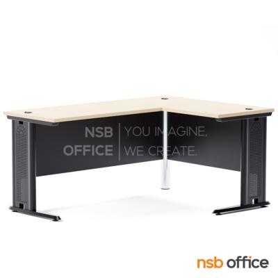 โต๊ะทำงานตัวแอล รุ่น Cavassos (คาวาสโซส์) ขนาด 150W ,165W ,180W cm.  ขาเหล็ก 