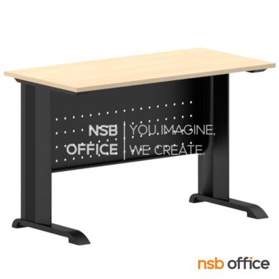 โต๊ะโล่ง รุ่น Ultimate (อัลทิเมต) ขนาด 120W, 150W cm.  โครงขาเหล็กสีดำ