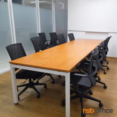 โต๊ะประชุมทรงสี่เหลี่ยม รุ่น Innova (อินโนวา) ขนาด 150W, 180W, 200W, 240W cm.  ขาเหล็ก