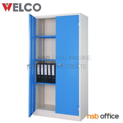 ตู้ 2 บานทึบมือจับบิดสูง 91.4W*45.8D*183H cm. (มือจับเขาควาย)  รุ่น WLK30  