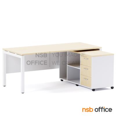 โต๊ะผู้บริหาร 180W*80D cm รุ่น Belalian (เบลาเลี่ยน)  พร้อมตู้เอกสารล้อเลื่อน