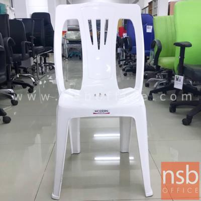 เก้าอี้พลาสติกล้วนสีขาว  ขนาด 37W*80H cm. (STOCK-1 ตัว)