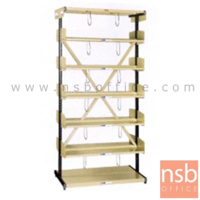 ชั้นวางหนังสือห้องสมุด 1 ตอน วาง 2 ด้าน รุ่น S-317N ขนาด 92.5W*196.9H cm. **ยกเลิก 23/12/67 