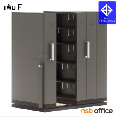 ตู้รางเลื่อนแบบมือผลัก 1 ตอน  122D cm ขนาด 4, 6, 8, 10, 12, 14, 16 ตู้  (มาตรฐาน มอก. 2560)