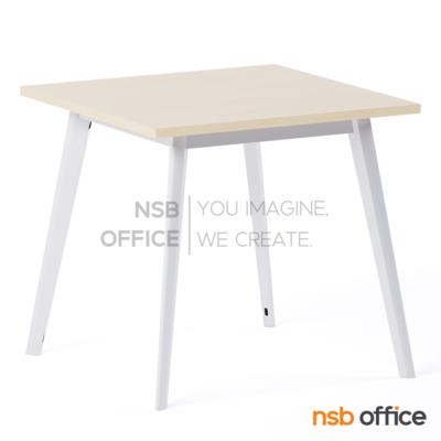 โต๊ะประชุมทรงสี่เหลี่ยม  รุ่น Aston ll (แอสตัน 2) ขนาด 80W, 100W cm. ขาเหล็กพ่นสี