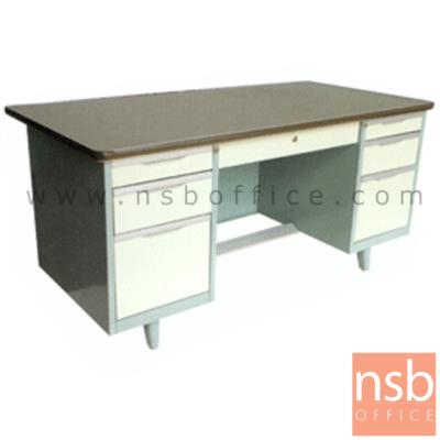 โต๊ะทำงานเหล็กหน้าเหล็ก PVC 7 ลิ้นชัก รุ่น ST-5460 ขนาด 4.5 ,5 ฟุต (ยกเลิก 030/10/2566)