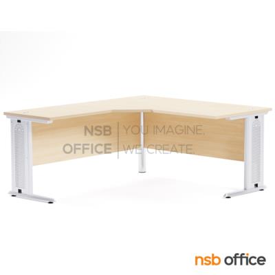 โต๊ะทำงานตัวแอล รุ่น Zachary (แซ็กคารี) ขนาด 160W1 ,180W1*180W2 cm.  ขาเหล็ก