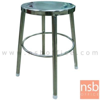 เก้าอี้บาร์สตูลที่นั่งกลม รุ่น NK-STAINLESS-1S  สแตนเลสล้วน