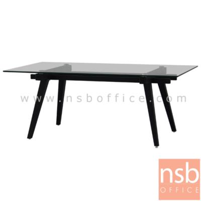 โต๊ะกลางกระจก  รุ่น CORDIA-FIX ขนาด 110W cm. โครงเหล็กพ่นสี 