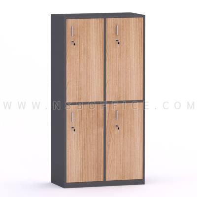 ตู้ล็อคเกอร์ไม้ 4 ประตู 80W cm รุ่น Tracy (เทรซี)  