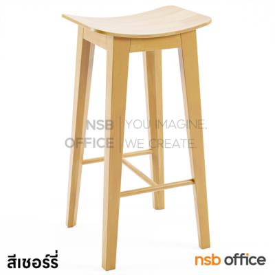 เก้าอี้บาร์สูงไม้ยางพารา รุ่น Vinia II (วีเนีย 2) สูง 75 cm. สไตล์ญี่ปุ่น 