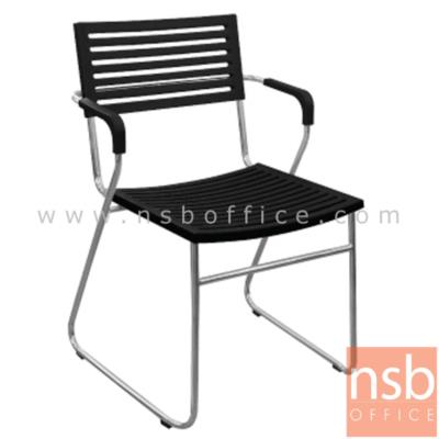 เก้าอี้อเนกประสงค์เฟรมโพลี่ รุ่น S-CSC511A  ขาเหล็กชุบโครเมี่ยม (ยกเลิก)