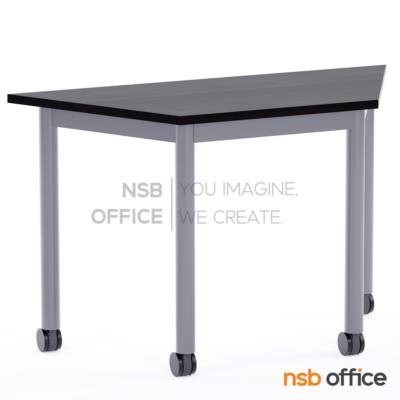 โต๊ะเรียนกิจกรรมทรงคางหมู  รุ่น Hexa 105, 120, 140W cm ล้อเลื่อน (สำหรับกลุ่ม 6 คน)