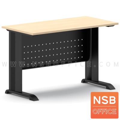 โต๊ะโล่ง รุ่น Ultimate (อัลทิเมต) ขนาด 120W, 150W cm.  โครงขาเหล็กสีดำ
