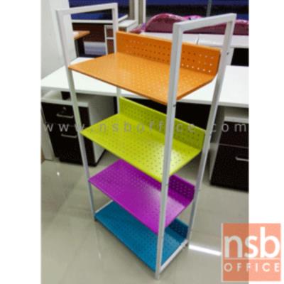 ชั้นเหล็ก 4 ชั้น รุ่น STICKY ขนาด 60W*121H cm. โครงเหล็กสีขาว