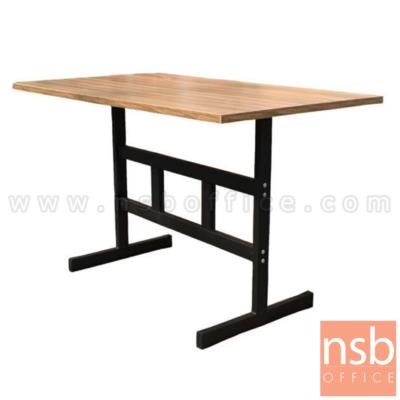 โต๊ะรับประทานอาหาร รุ่น Refresh (รีเฟรช) ขนาด 120W cm. ขาเหล็กพ่นสีดำ (3/4/24)