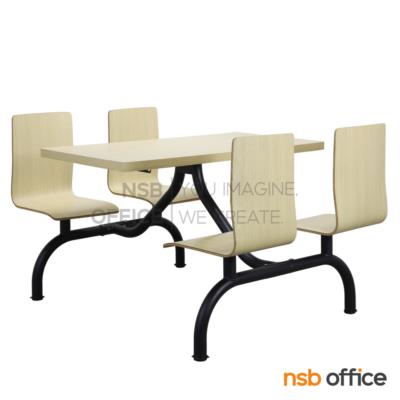 ชุดโต๊ะและเก้าอี้รับประทานอาหาร รุ่น Areston (อาเรสตอน) ขนาด 120W cm.  ขาเหล็ก