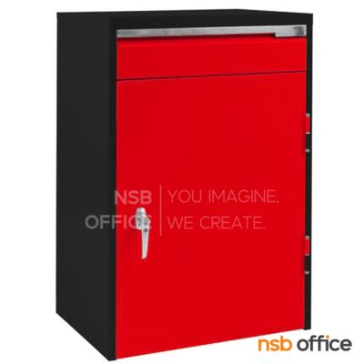 ตู้เก็บเครื่องมือช่าง 1 ลิ้นชัก 1 บานเปิด รุ่น MGC36 ขนาด  61.6W*45.7D*90H cm.  ขอบตู้ด้านล่างเสมอกับพื้น