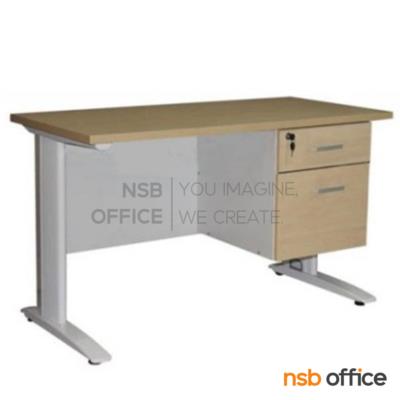 โต๊ะทำงาน 2 ลิ้นชัก รุ่น Whisper (วิสเปอร์) ขนาด 120W ,150W cm. ขาเหล็ก