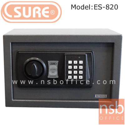 ตู้เซฟดิจตอล SR-ES820 น้ำหนัก 4 กก. (1 รหัสกด / ปุ่มหมุนบิด)   