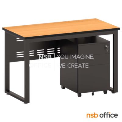 โต๊ะทำงาน บังตาเหล็ก รุ่น Aaron III (อาร์รอน 3)  120W ,150W cm. พร้อมตู้ลิ้นชักล้อเลื่อน