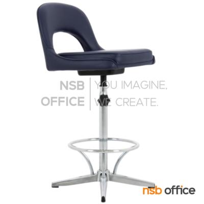 เก้าอี้บาร์ที่นั่งเหลี่ยม รุ่น Deborah (เดโบราห์)  ขาเหล็กชุบโครเมี่ยม