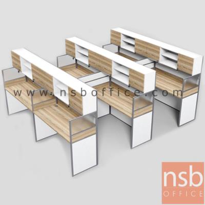 ชุดโต๊ะทำงานกลุ่มหน้าตรง 6 ที่นั่ง รุ่น Hugo 1 (ฮิวโก้ 1) ขนาดรวม 246W ,306W cm. 