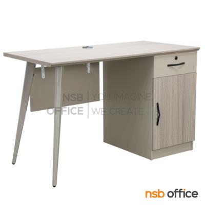โต๊ะทำงาน 1 ลิ้นชัก 1 บานเปิด รุ่น Alger (อัลเจอร์) ขนาด 120W cm.  ขาเหล็ก