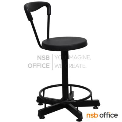 เก้าอี้บาร์สตูลที่นั่งกลม รุ่น Rutherford (รัทเทอร์ฟอร์ด)  ขาเหล็กกล่อง