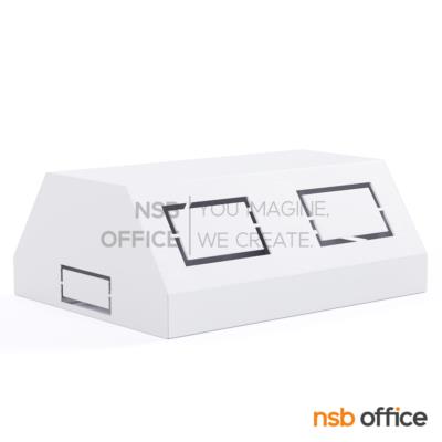 กล่องปลั๊กไฟมุมเอียง 45 องศา  รุ่น Mirax (มิแร็กซ์)  ผลิตจากเหล็กพับขึ้นรูป (ใช้งานได้ 2 ด้าน)