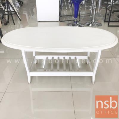 โต๊ะกลางสีขาว  ขนาด 105Di*43H cm. (STOCK-1 ตัว)