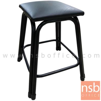 เก้าอี้บาร์สตูลที่นั่งเหลี่ยม รุ่น Blacklist (แบล็กลิสต์) ขนาด 39W cm. ขาเหล็กพ่นสีดำ