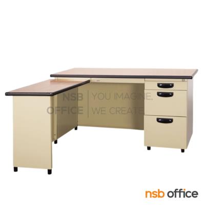 โต๊ะทำงานเหล็กตัวแอล  รุ่น BLD-714 L/R-WL , BLD-816 L/R-WL  ขนาด 140W ,160W cm. 