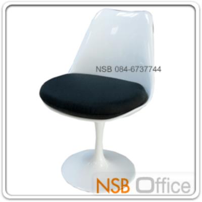 เก้าอี้โมเดิร์นอเนกประสงค์พลาสติก รุ่น FTC-CP800 หุ้มผ้าสีดำ