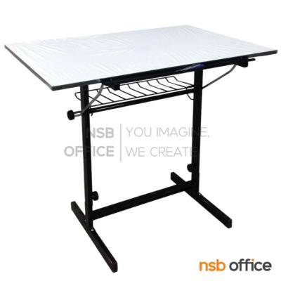 โต๊ะเขียนแบบ 80W*60D*95.3H cm. ปรับองศาได้ มีตะแกรงข้างใต้ รุ่น DT-6080 