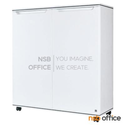 ตู้เก็บรองเท้า 2 บานเปิด รุ่น Grazell (กลาเซลล์) ขนาด 90W* 34D* 99.5H cm 5 แผ่นชั้น