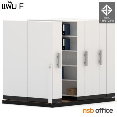 ตู้รางเลื่อนแบบมือผลัก 2 ตอน  200D cm ขนาด 6, 8, 10, 12, 14, 16 ตู้ (มาตรฐาน มอก. 2541)