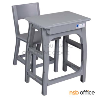 ชุดโต๊ะและเก้าอี้นักเรียน รุ่น Apricot (แอปปิคอต)  ระดับชั้นมัธยม ขาพลาสติก