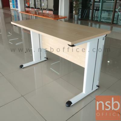 โต๊ะทำงานโล่ง  ขนาด 120W ,135W ,150W ,180W cm. (60D*75H) cm. ขาเหล็กตัวแอล
