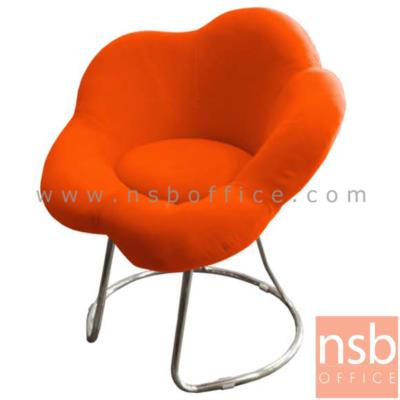 เก้าอี้พักผ่อนหุ้มผ้า  รุ่น BC-LSC-07C ขนาด 67W cm. (ยกเลิก30.10.19) โครงเหล็กชุบโครเมี่ยม 