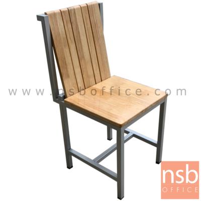 เก้าอี้อเนกประสงค์ไม้ รุ่น CHAMPAKA (จัมปากา)  โครงขาสีเทา