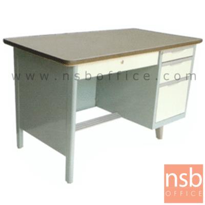 โต๊ะทำงานเหล็กหน้าเหล็ก PVC 4 ลิ้นชัก รุ่น ST-CC ขนาด 3 , 3.5 ,4 ฟุต (ยกเลิก) 