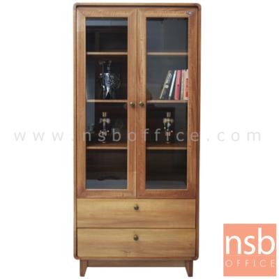 ตู้โชว์บานเปิดกระจกใส รุ่น Calendula ขนาด 83.8W*45D*185H cm. 