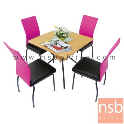 ชุดโต๊ะรับประทานอาหารหน้าเมลามีน 4 ที่นั่ง รุ่น TOTO/POTO ขนาด 80W cm. (ยกเลิก ซ้ำกับ A14A016)