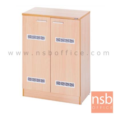 ตู้รองเท้า 2 บานเปิดบานปิด 5 ชั้น รุ่น Carter (คาร์เตอร์) สีบีช 