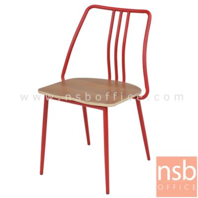 เก้าอี้โมเดิร์นไม้ รุ่น NP-09227-WD ขนาด 52W cm. โครงขาเหล็กกลมพ่นสีดำ ยกเลิก20.7.23